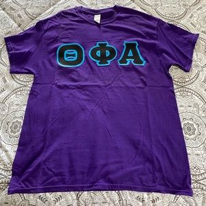 Theta Phi Alpha Letters - Purple & Blue